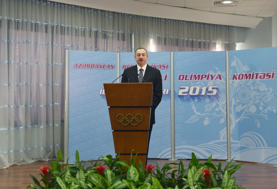 Prezident İlham Əliyev 2015-ci ilin idman yekunlarına həsr olunan mərasimdə iştirak edib VİDEO