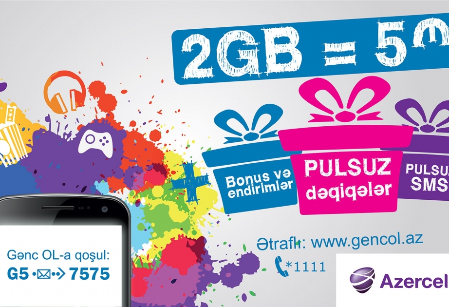 “Azercell” “Gənc OL” tarif paketi ilə 50 faizədək endirimlər təklif edir