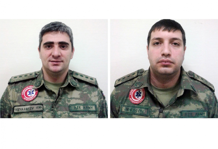 Azərbaycan Silahlı Qüvvələrinin Əfqanıstandakı sülhməramlılarının iki zabiti mükafatlandırılıb