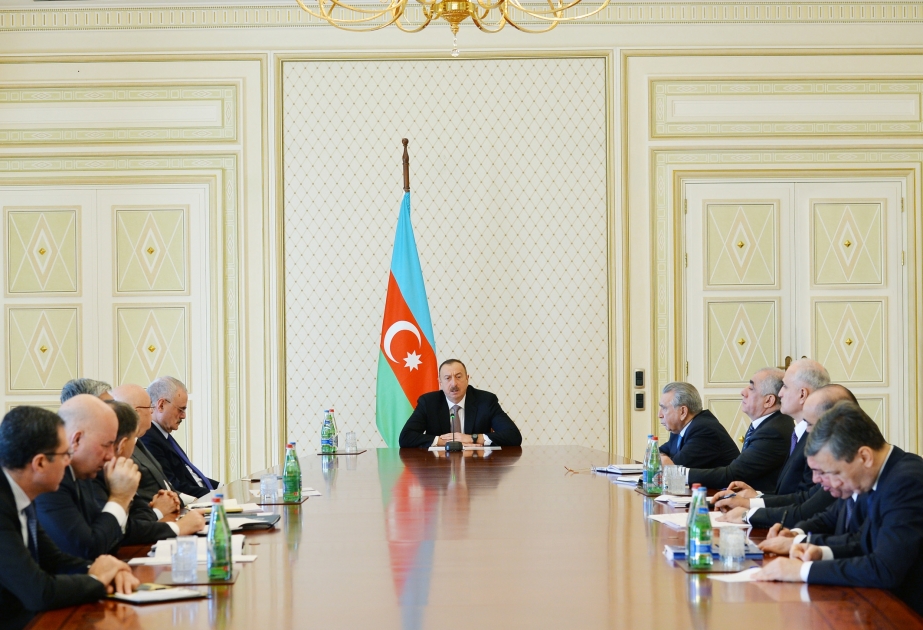 President Ilham Aliyev chaired a meeting on economic and social issues VIDEO