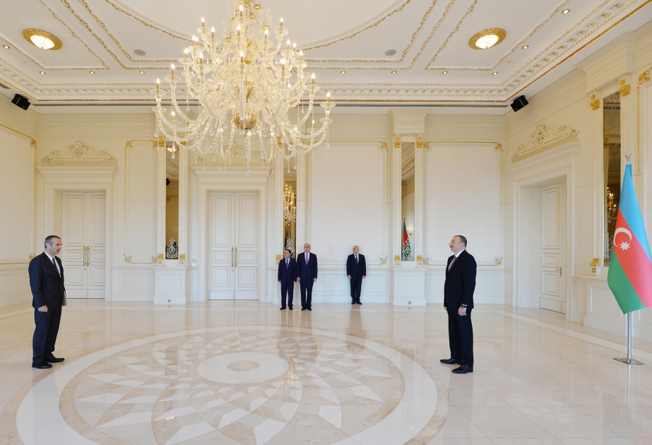 President Ilham Aliyev received the credentials of the newly appointed Slovenian Ambassador VIDEO