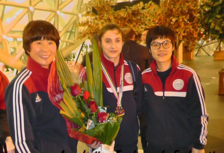 İstanbulda keçirilən turnirdə Olimpiya Oyunlarına lisenziya qazanan idmançılarımız Vətənə qayıdıblar