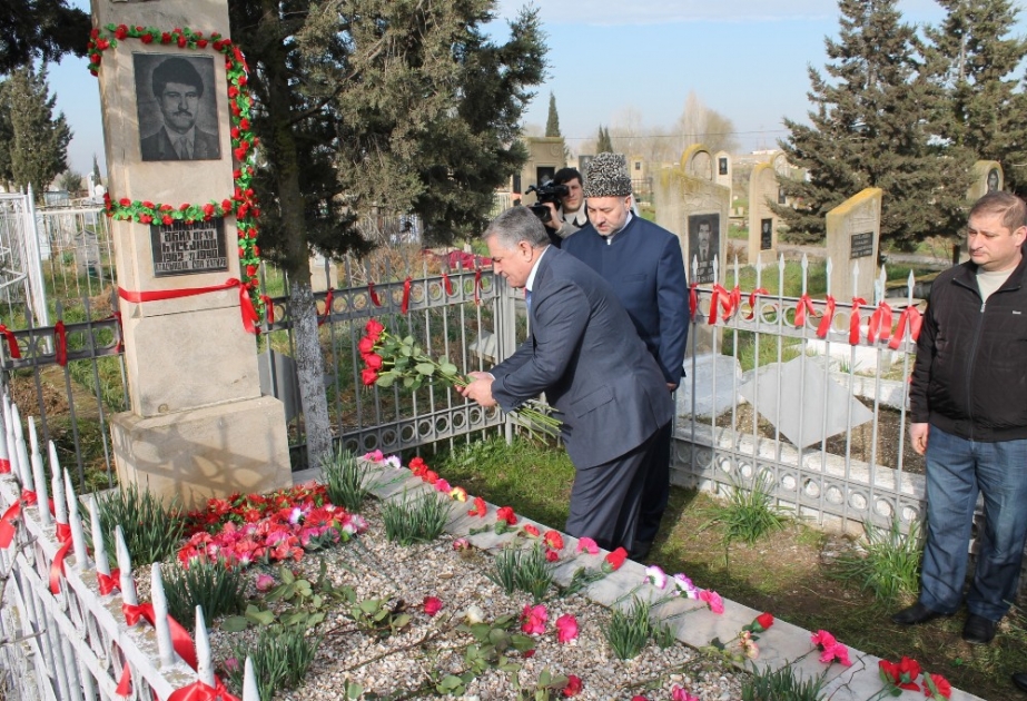 Biləsuvarın Çaylı kəndində 20 Yanvar şəhidlərinin xatirəsi anılıb