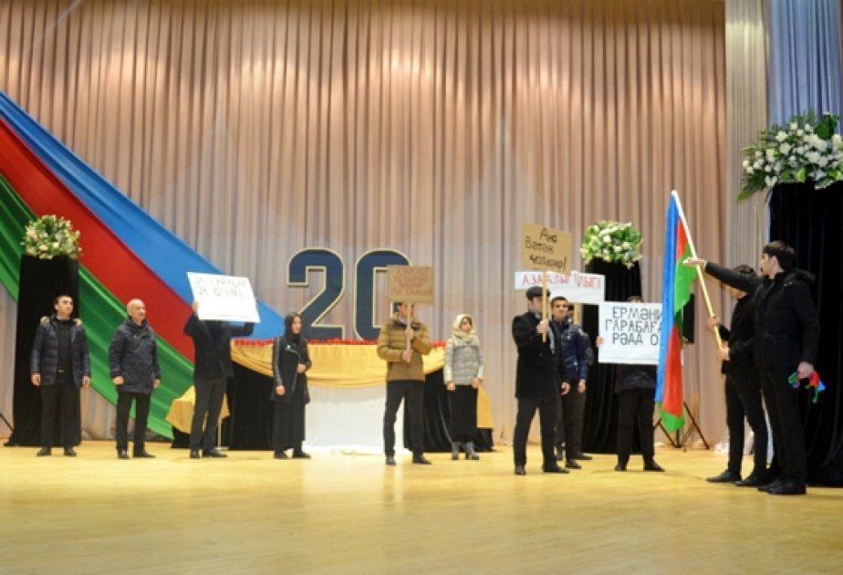 Qanlı Yanvar şəhidlərinin xatirəsi yad edilib
