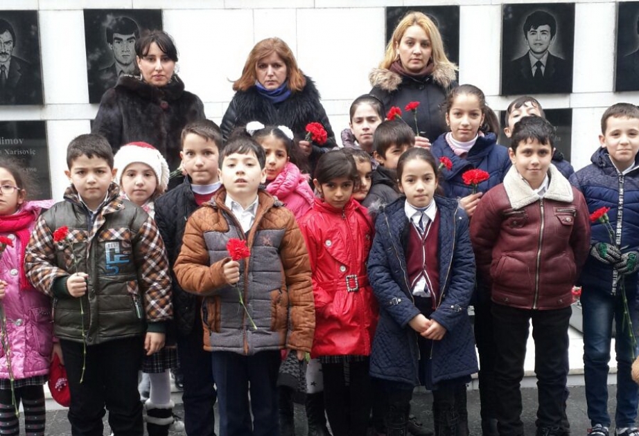 Laçınlı məktəblilər 20 Yanvar şəhidlərinin xatirəsini anıblar