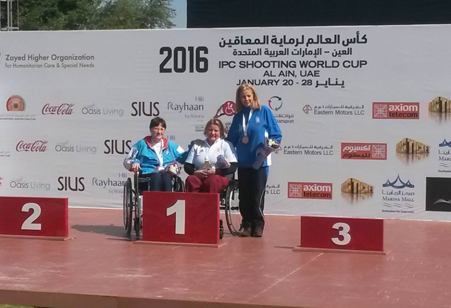 我国残疾人射击手赢得迪拜银牌