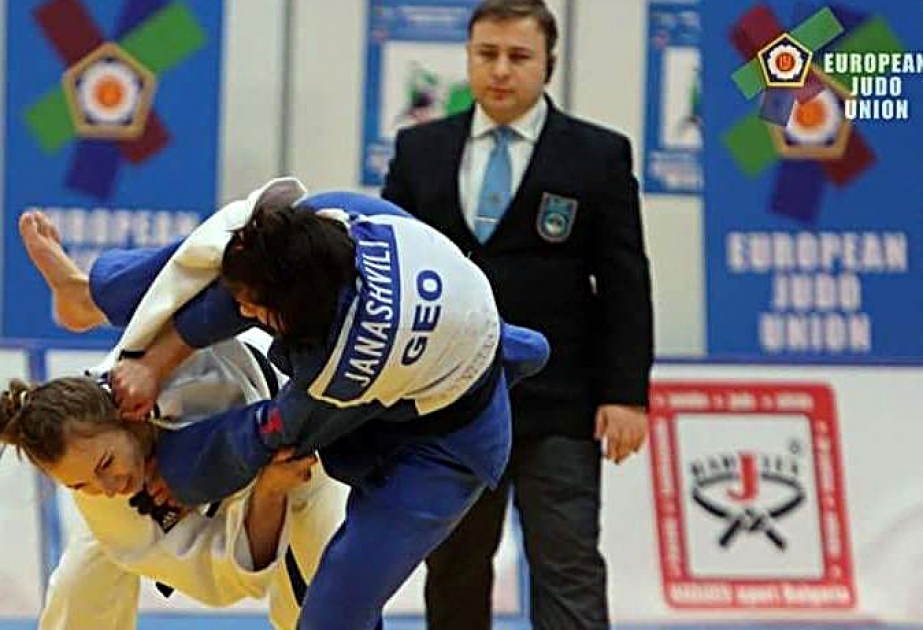 阿塞拜疆柔道选手欧洲锦标赛第一天赢得2枚奖牌