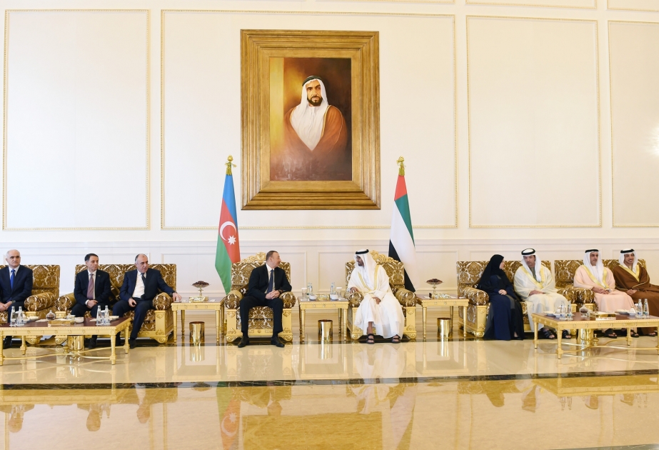 President Ilham Aliyev and Crown Prince of Abu Dhabi held an expanded meeting VIDEO