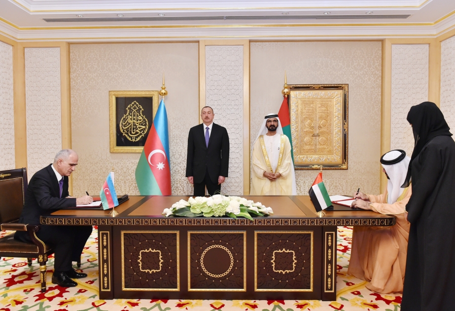 Des documents azerbaïdjano-émiriens signés à Dubaï VIDEO