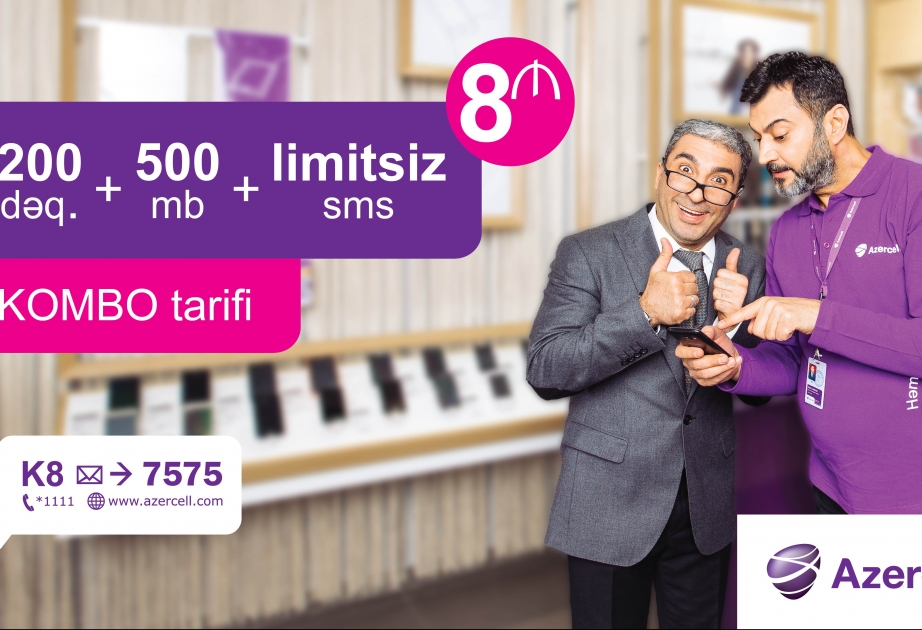 “Azercell” yeni Kombo tarif paketini istifadəyə verib