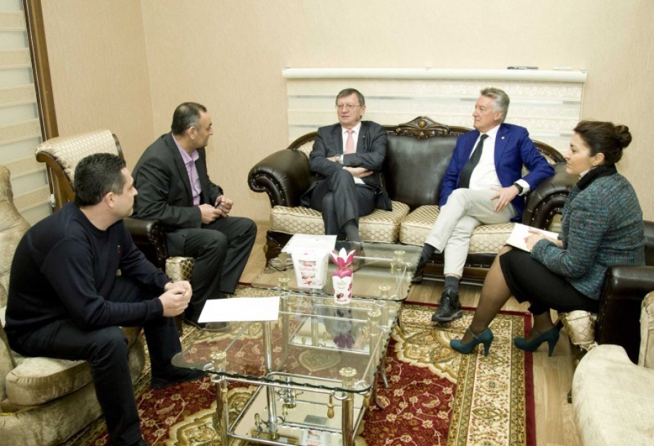 CEV highest-ranking officials visit Azerbaijan to discuss plans for 2017 women’s EuroVolley
