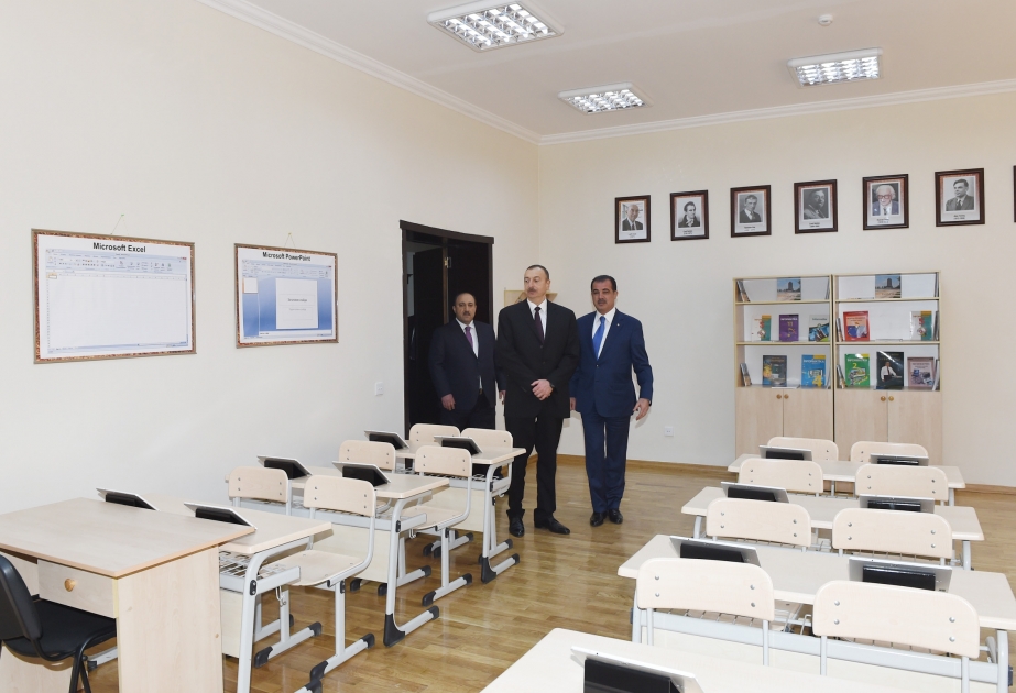 حفل افتتاح مبنى مدرسة ثانوية في كنجه