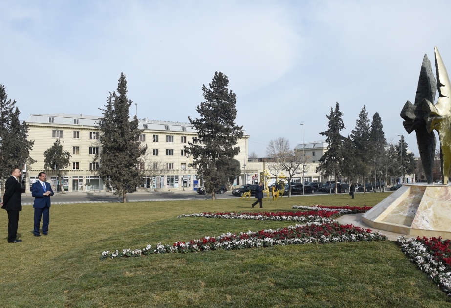 Visite du parc «Ganja, Capitale européenne de la Jeunesse 2016» VIDEO