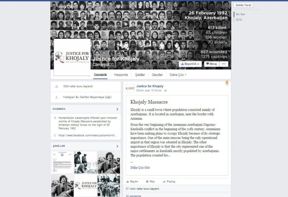 UBM Group Xocalı soyqırımı ilə bağlı məlumatlandırma kampaniyasına start verib