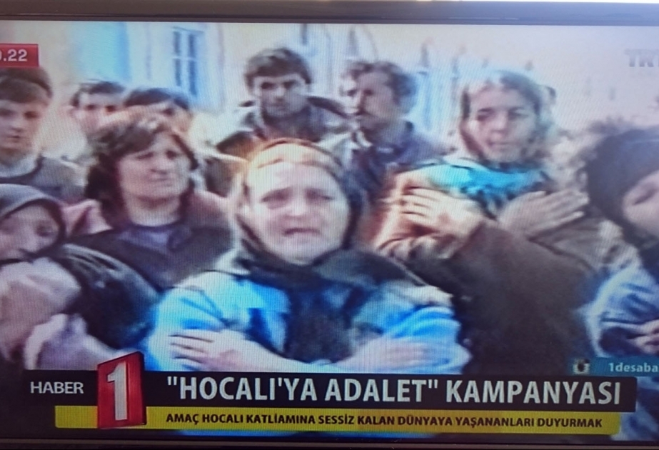 Türkiyənin “TRT 1” kanalı Xocalı soyqırımı haqqında reportaj yayıb