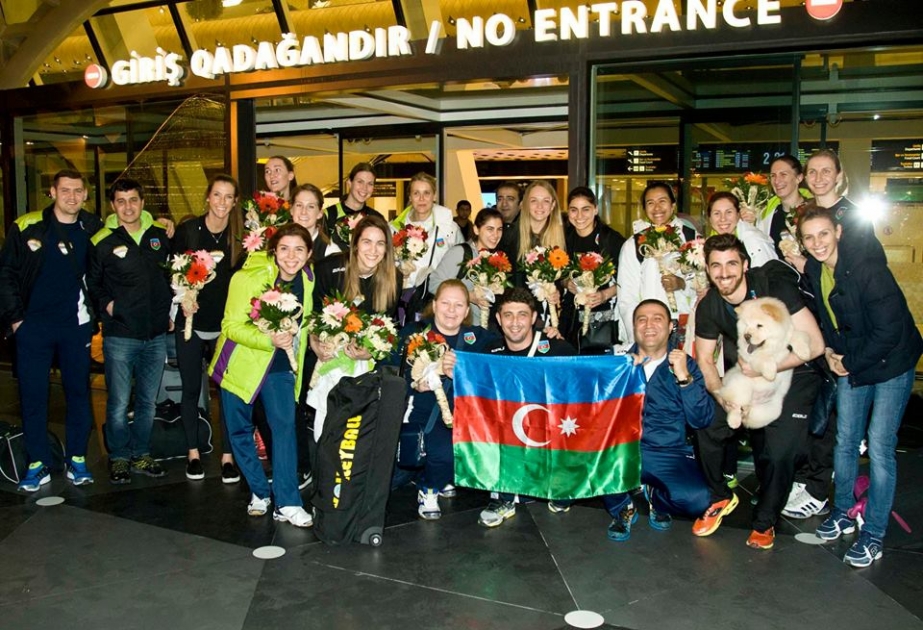 Bakının “Azəryol” klubunun voleybolçuları Vətənə qayıdıblar