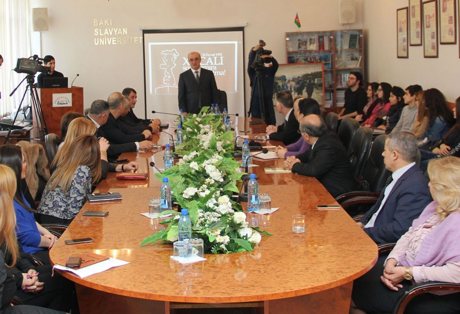 BSU-da Xocalı şəhidlərinin xatirəsi yad edilib