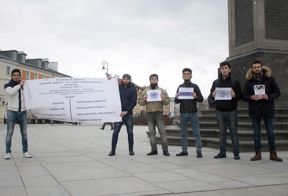 Warsaw hosts peaceful rally under slogan “Shed light on Armenian lie”