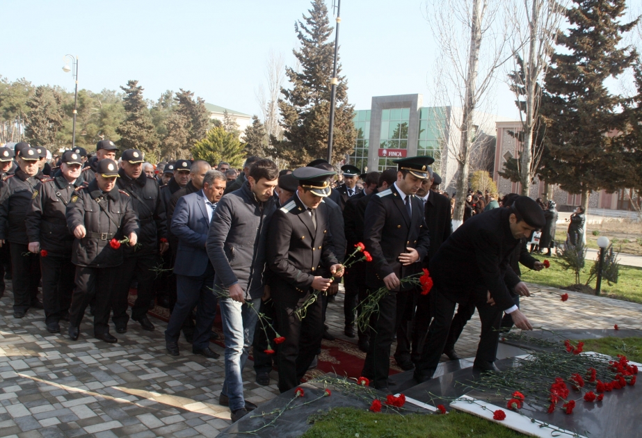 Neftçalalılar şəhid xocalılıların xatirəsinə ehtiramlarını bildiriblər