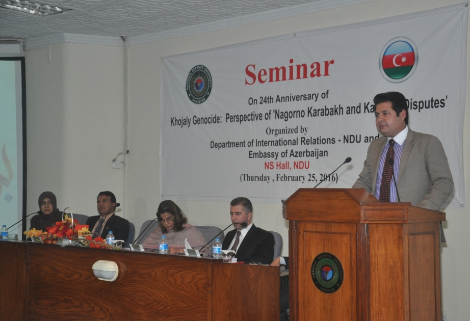 İslamabadda Xocalı soyqırımı ilə bağlı seminar keçirilib