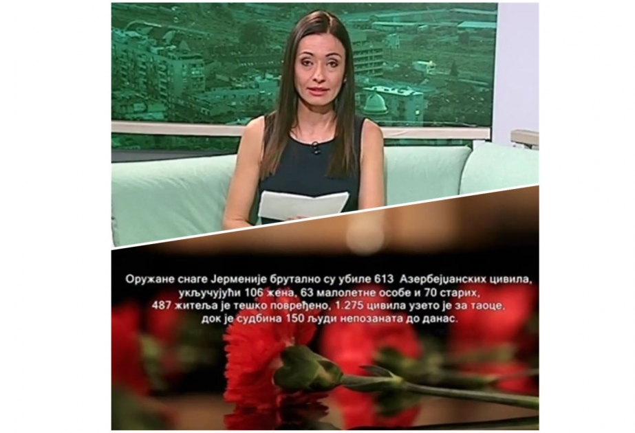 Serbiyanın “Studio B” televiziyası Xocalı soyqırımından bəhs edib VİDEO