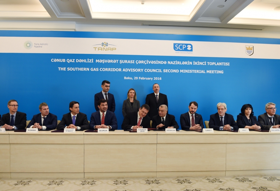 Joint Declaration of the second Ministerial Meeting of Southern Gas Corridor Advisory Council signed VIDEO
