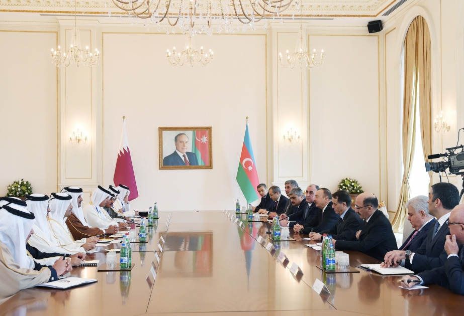 Состоялась встреча Президента Азербайджана и Эмира Катара в расширенном составе [ОБНОВЛЕНО] ВИДЕО