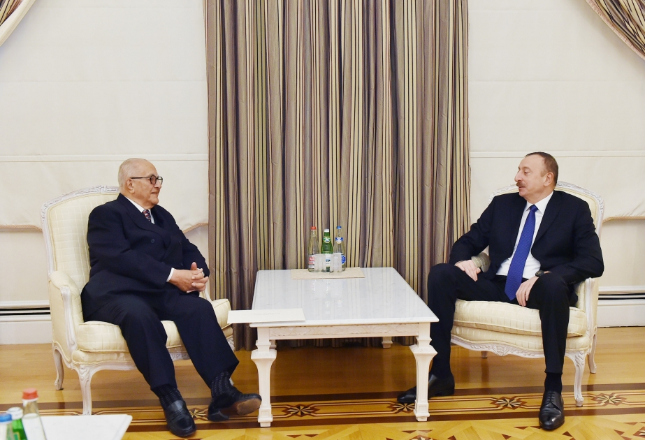 President Ilham Aliyev received former Jordanian Prime Minister Abdelsalam al-Majali VIDEO