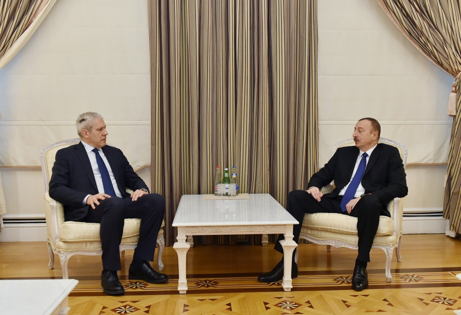 President Ilham Aliyev received former Serbian President Boris Tadic VIDEO