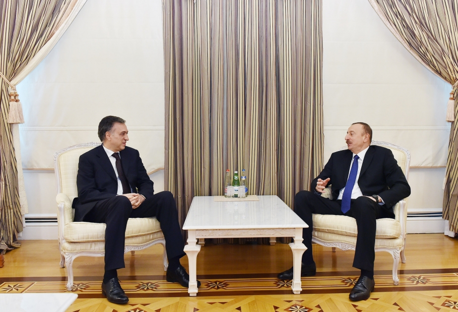 Aserbaidschans Präsident Ilham Aliyev trifft mit Präsident von Montenegro Filip Vujanović zusammen VIDEO