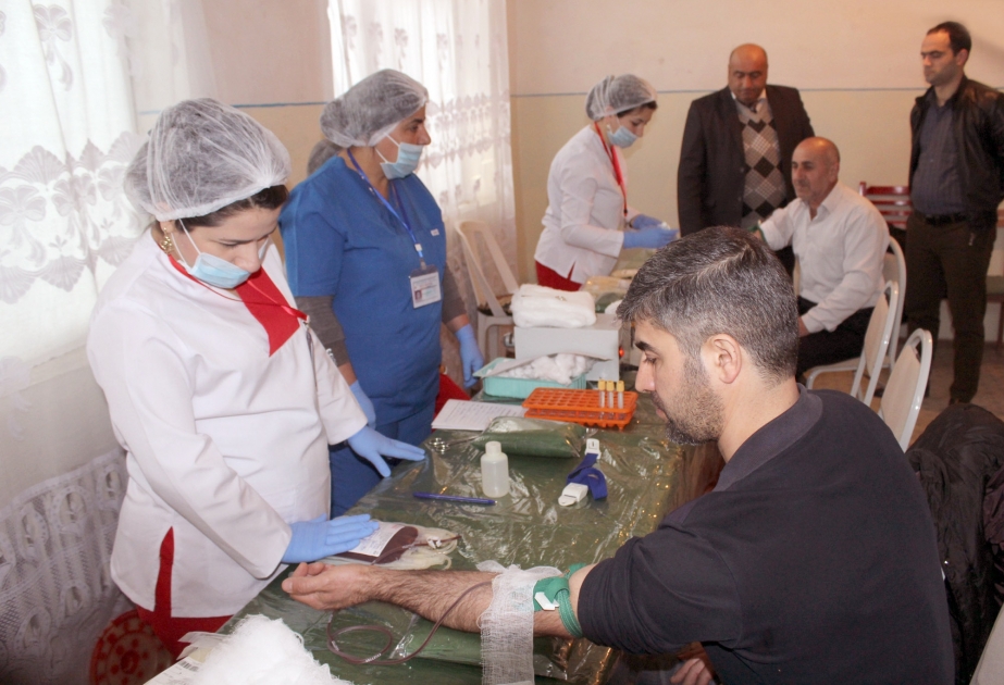 Masallının Təzə Alvadı kəndində qanvermə aksiyası təşkil olunub