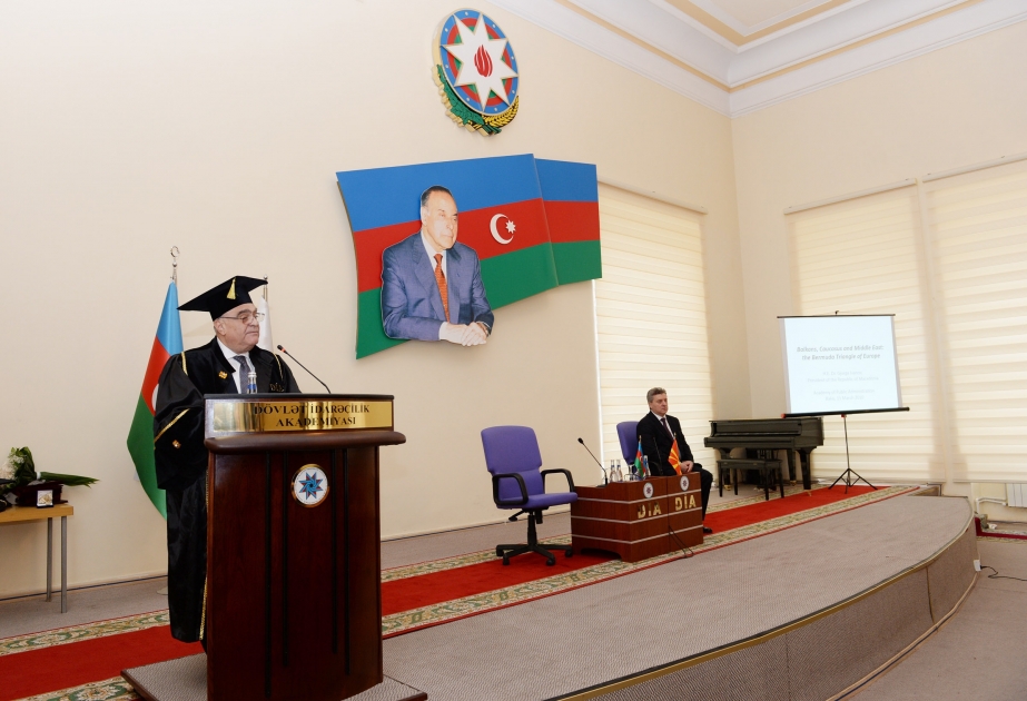 Macedonian President receives honorary doctorate from Azerbaijan Public Administration Academy