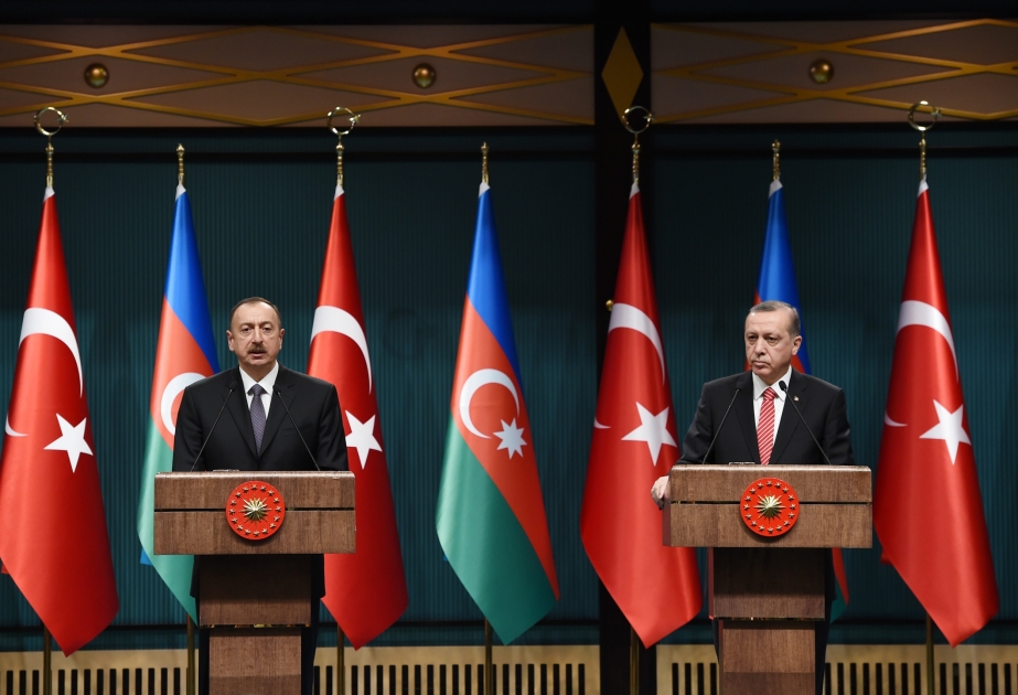 Presidents of Azerbaijan and Turkey made statements for the press VIDEO