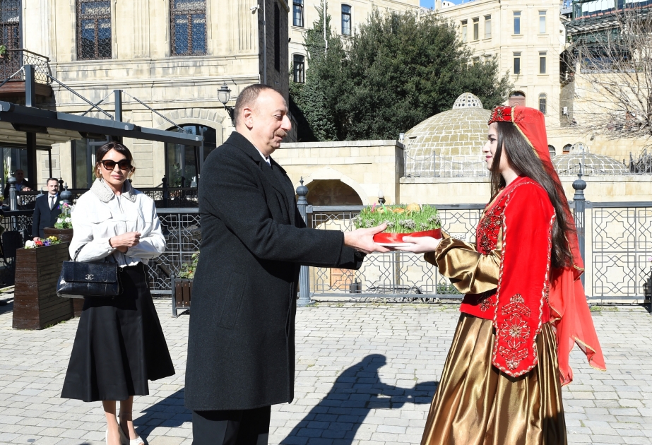 Prezident İlham Əliyev Novruz bayramı münasibətilə ümumxalq şənliyində iştirak edib