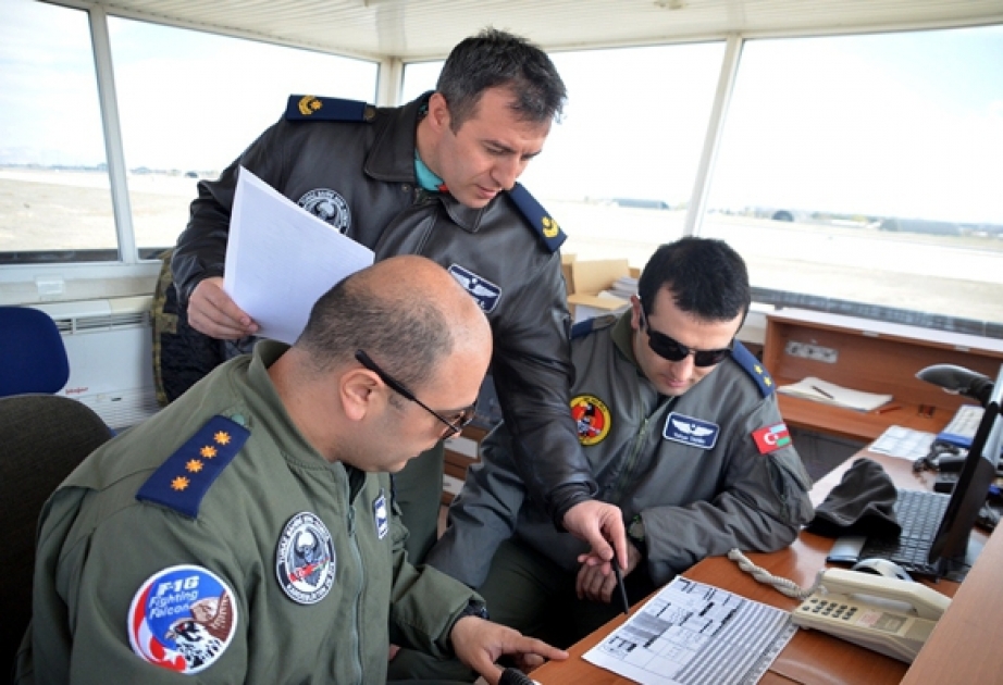 Azerbaijani, Turkish Air Forces destroy military airport of conditional enemy