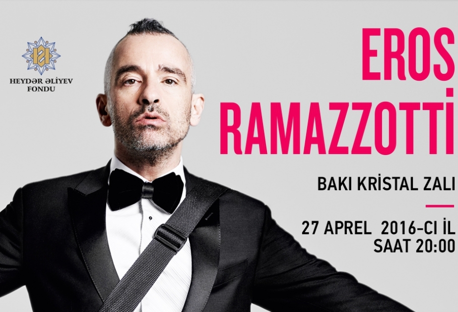 Известный певец Эрос Рамазотти даст концерт в Баку