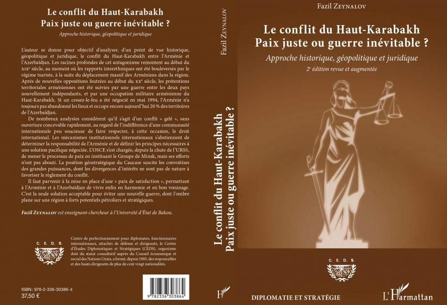 Parisdə Dağlıq Qarabağ münaqişəsinə dair kitab nəşr olunub