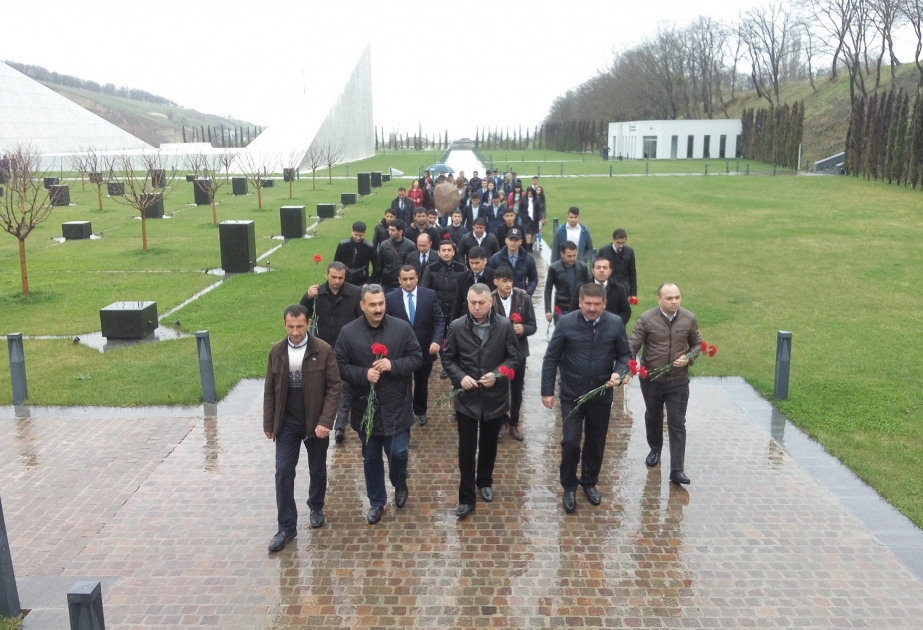 Şirvanlı gənclər Quba Soyqırımı Memorial Kompleksini ziyarət ediblər