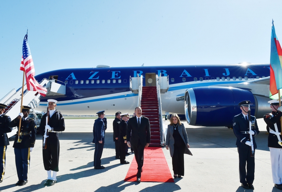 Le président Ilham Aliyev entame une visite aux Etats-Unis VIDEO