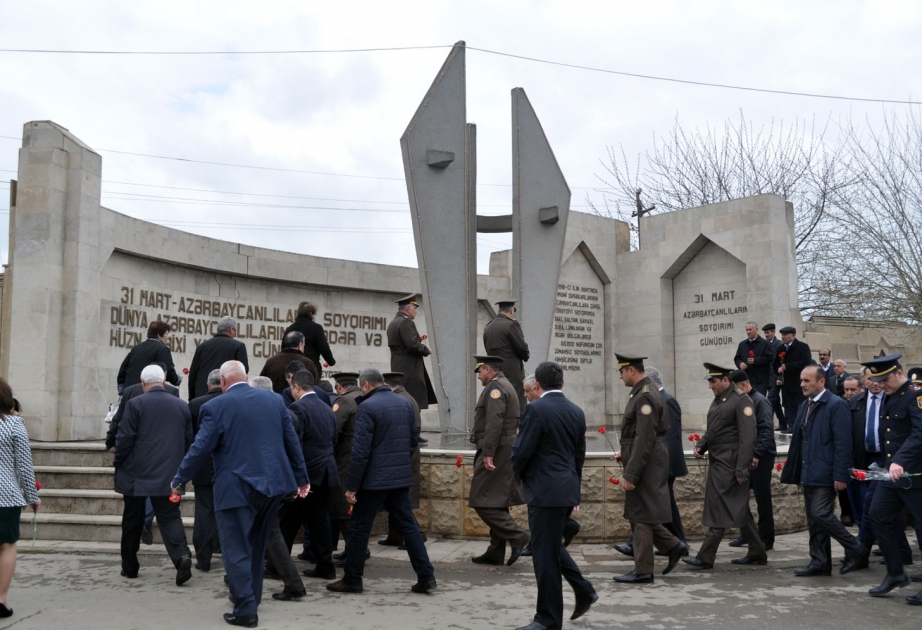 Bölgələrdə soyqırımı qurbanlarının xatirəsi yad olunub