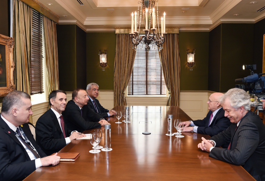 President Ilham Aliyev met with US public figures VIDEO