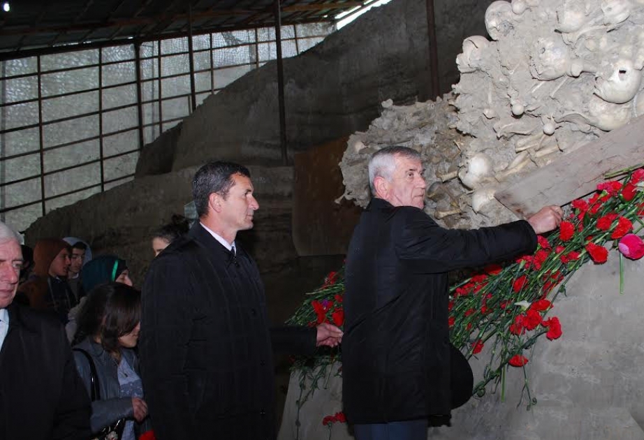 Gənclər Quba Soyqırımı Memorial Kompleksinə yürüş ediblər