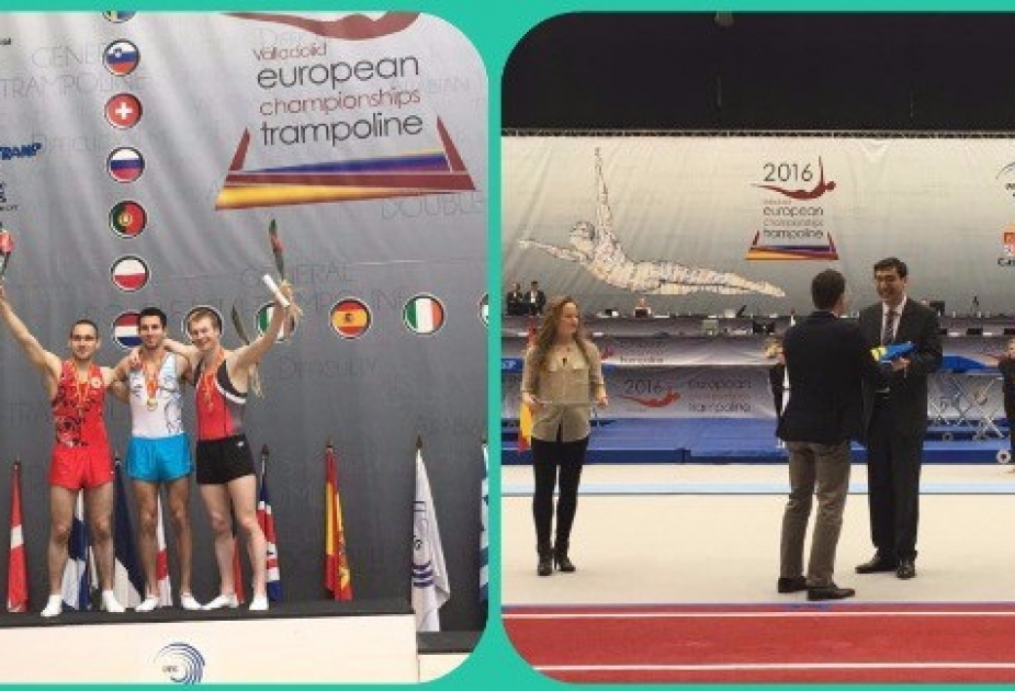 Бронзовая медаль чемпионата Европы и передача флага Азербайджану