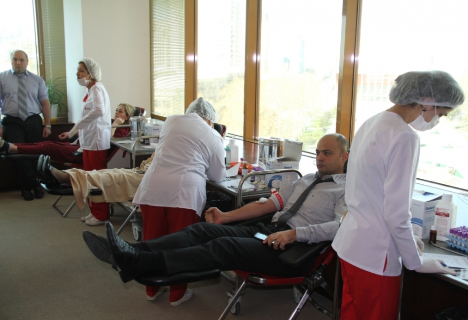 Mərkəzi Bankda növbəti qanvermə aksiyası keçirilib