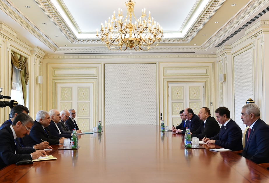 President Ilham Aliyev received Iran`s Minister of Foreign Affairs VIDEO