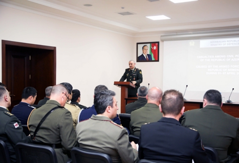 Briefing held for defence attaches of foreign countries in Baku