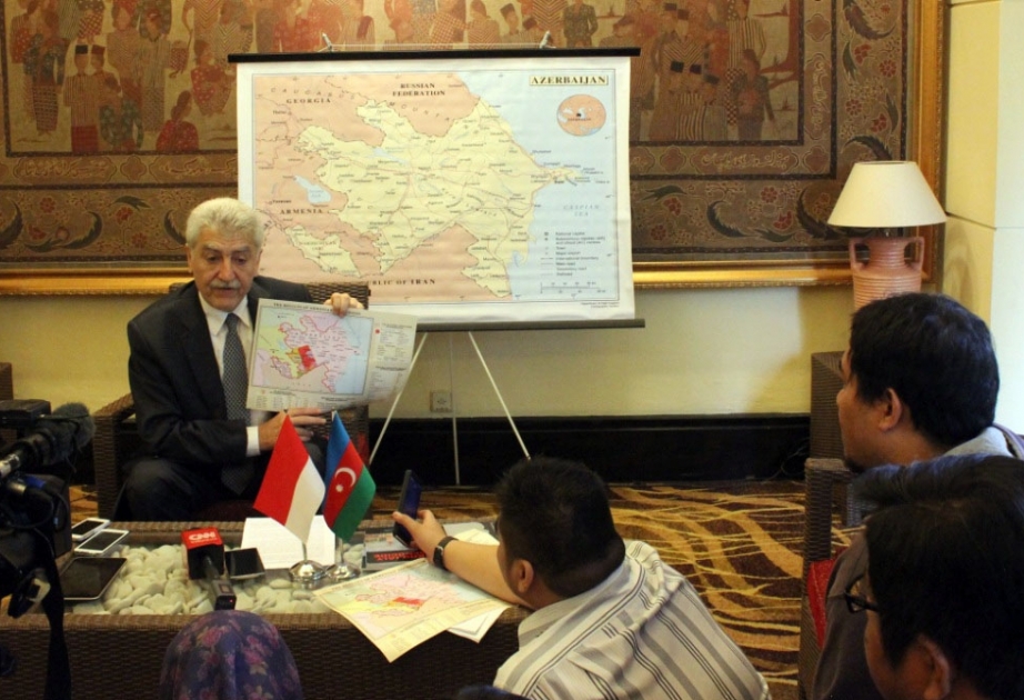 Azerbaijan`s Embassy to Indonesia holds press conference on Armenian provocation