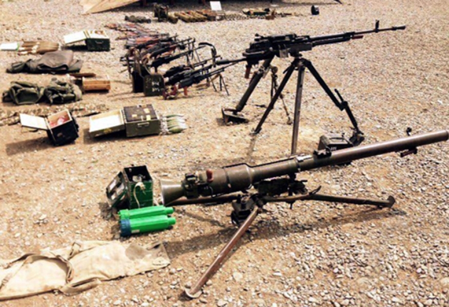 Defense ministry: Weapons and ammunition belonging to Armenian armed forces seized