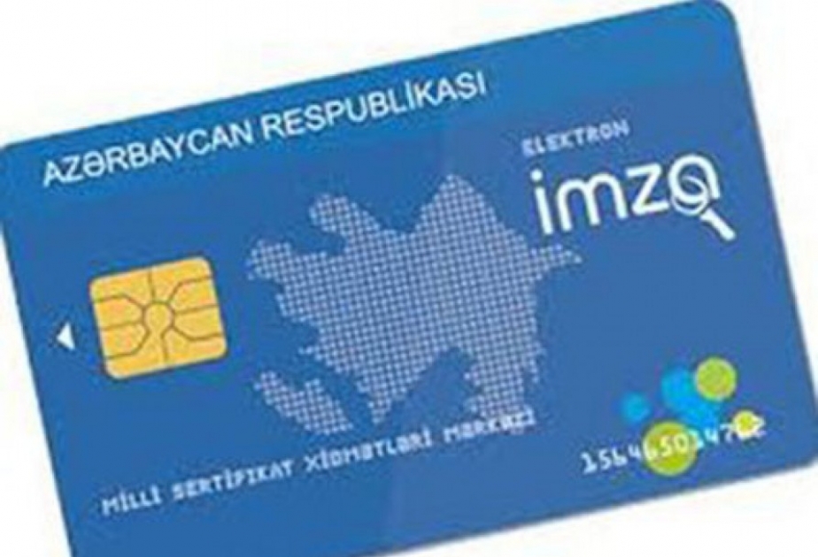 “Elektron imza” kartlarından istifadə edənlərin sayı artır
