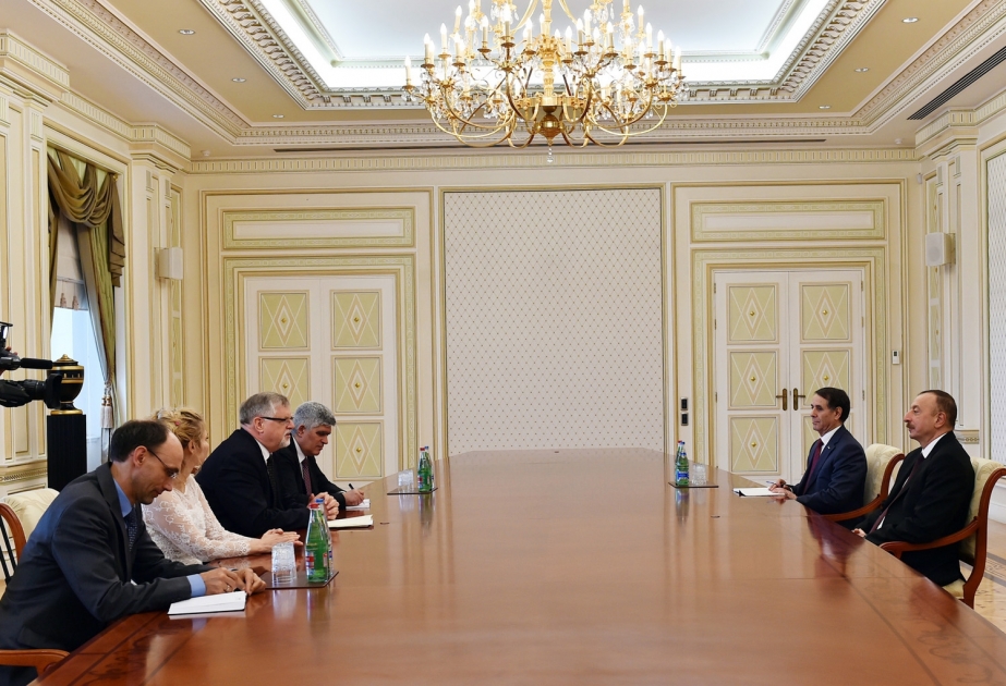 President Ilham Aliyev received delegation led by European Union Special Representative for the South Caucasus VIDEO